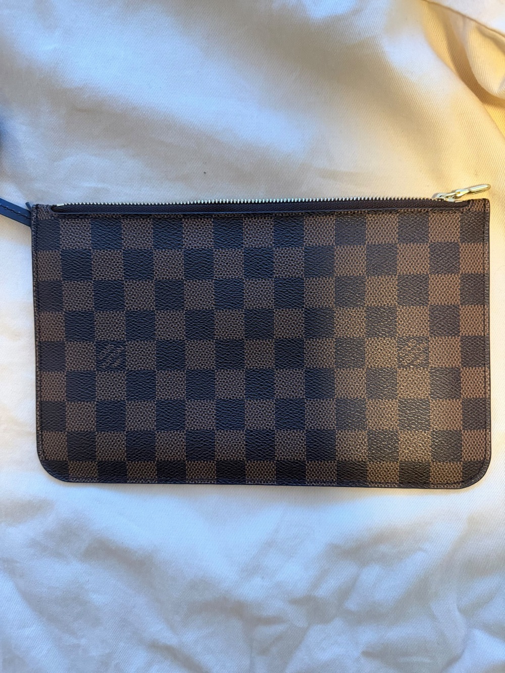 Louis Vuitton Damier Ebene Wristlet Wallet Pouch